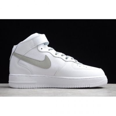 Nike Air Force 1 Mid '07 Beyaz / Gri Kaykay Ayakkabı Türkiye - XO48FWED